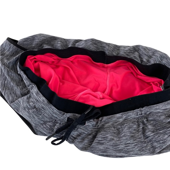 Riboom Woman’s Sz Medium Grey/pink Workout Fitness Running Shorts Double Layer. - Picture 9 of 12